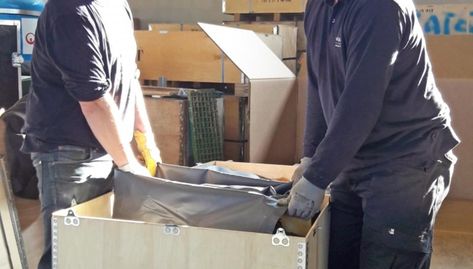 Mobilisation de volontaires Veoliaforce sur la plate-forme logistique d'urgence