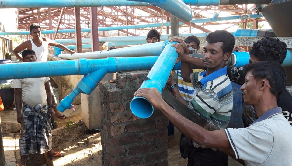 La fondation Veolia soutient les Rohingyas avec Solidarités International / Photo Romain Verchère