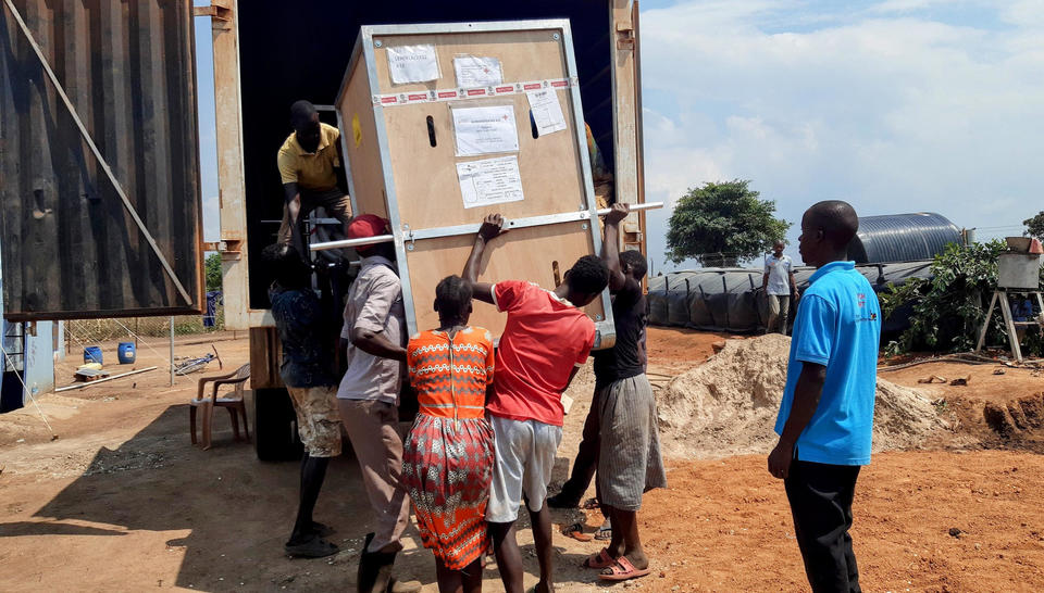 Le Saniforce déployé dans le camps de réfugiés de Kyangwali (Ouganda), janvier 2025