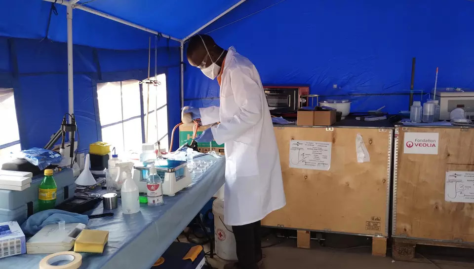 Le Saniforce déployé dans le camps de réfugiés de Kyangwali (Ouganda), janvier 2025