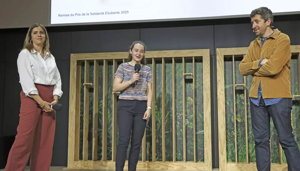 Prix de la Solidarité 2025 - 03 Chiraz Madagh (Université Gustave Eiffel) et Clara Bercovici (fondation Veolia), membres du jury