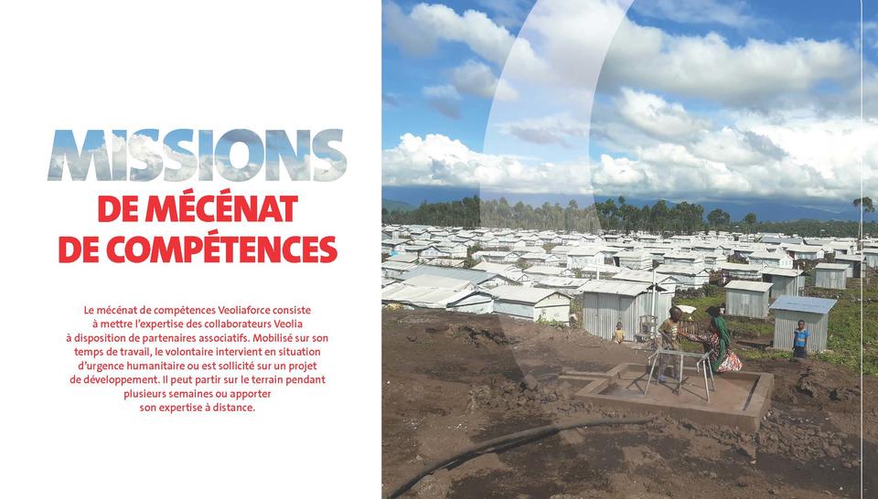 Fondation Veolia - Rapport annuel 2024, missions de mécénat de compétences