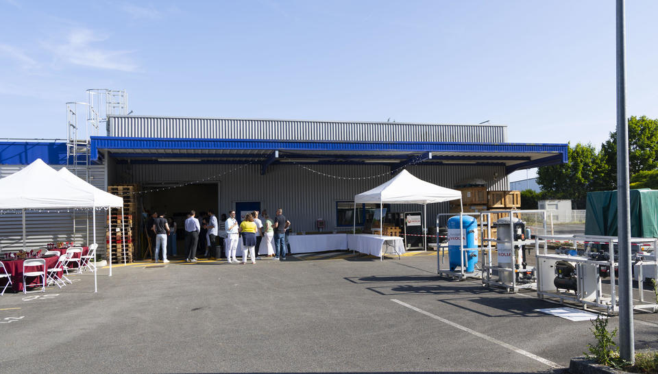 Inauguration de la plateforme logistique de la fondation Veolia, Savigny-le-Temple