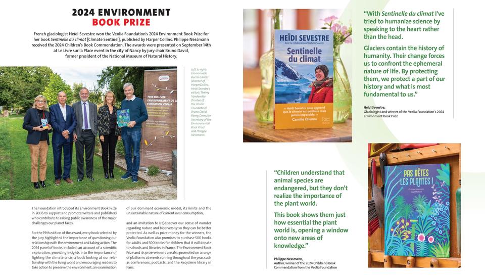 Veolia Foundation - 2024 Activity Report, Environment Book Prize