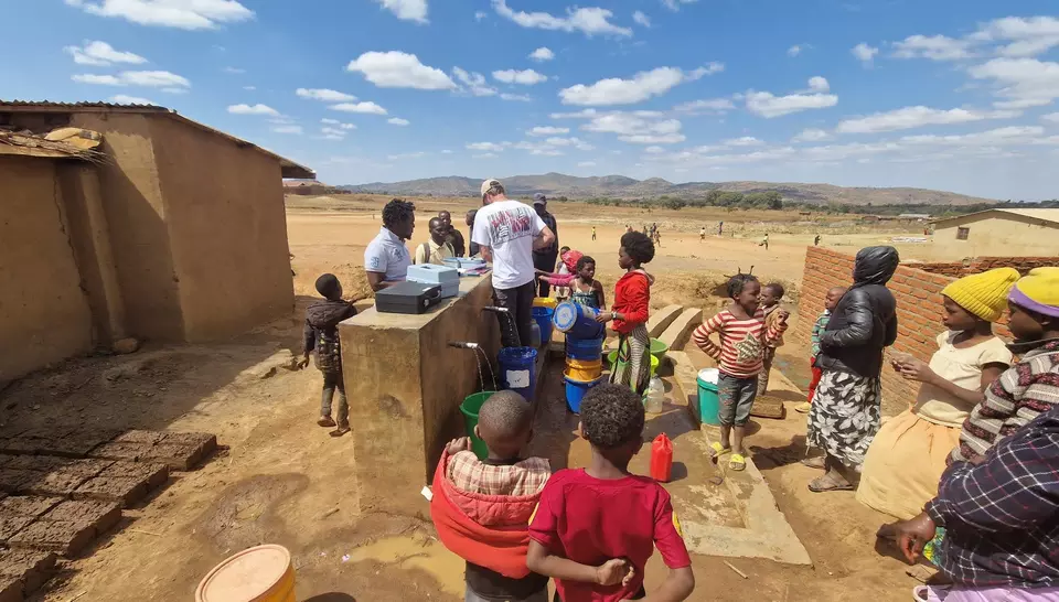 Mission Veoliaforce Malawi, UNHCR, Emmanuel Corbel et Guy de Sainte Claire, juillet 2025
