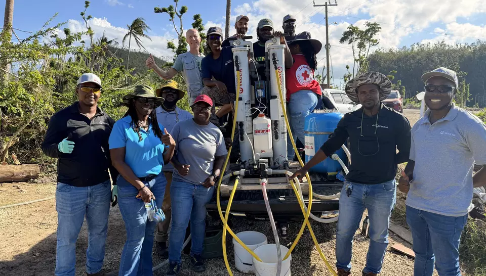 Vanessa Amstrong a formé six collègues Veoliaforce issus de l'expertise Water Technologies.