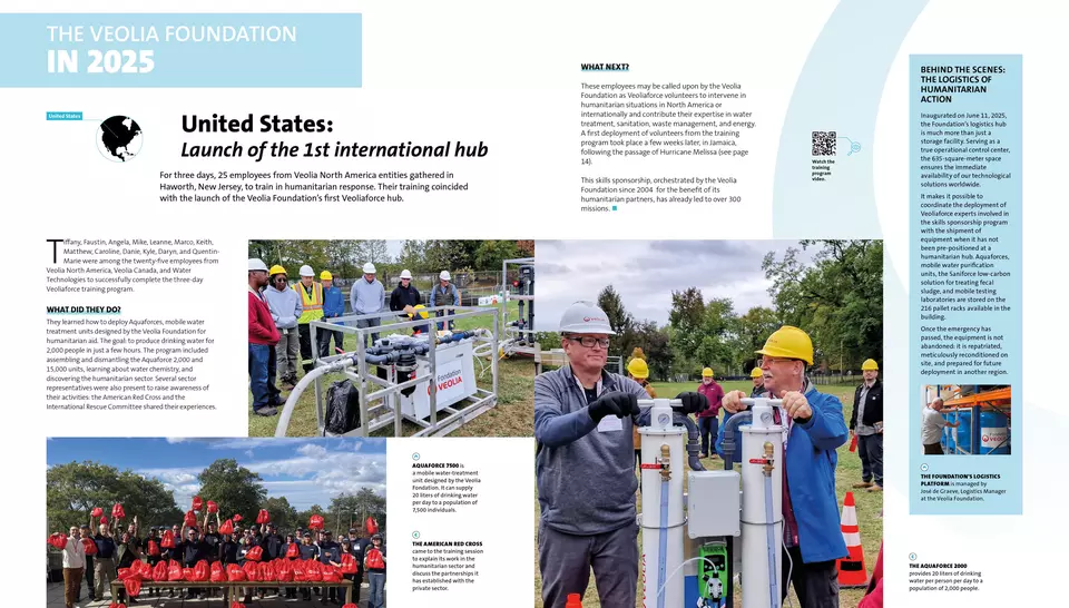 2025 Activity Report, The Veolia Foundation in 2025