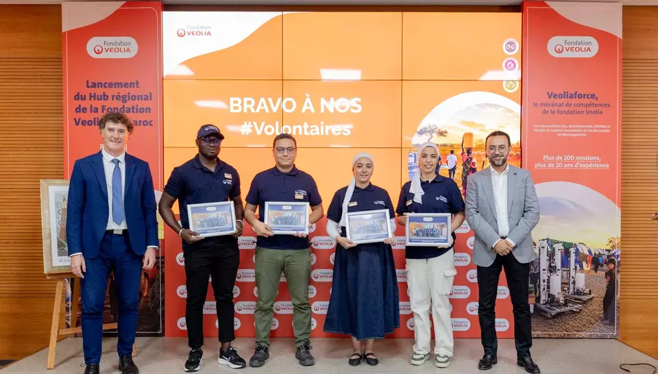 Les volontaires Veoliaforce diplômés au Maroc, juillet 2026