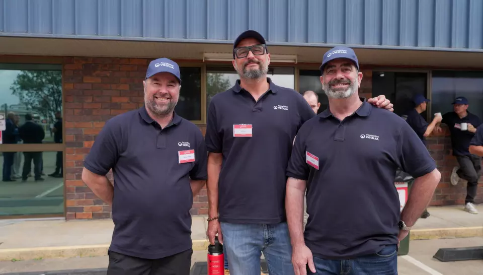 3 collaborateurs lors de la formation Veoliaforce à Brisbane, Australie, septembre 2026