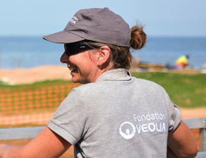 Marie Girandier en mission Veoliaforce en Ouganda (2018)