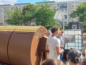 Inauguration d'un composteur collectif avec Pôle in 49, juin 2025