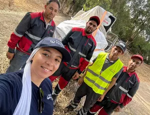 Formation de personnels du Croissant-Rouge marocain au déploiement de l'Aquaforce 2000, par les volontaires Veoliaforce de la fondation Veolia, juillet 2026