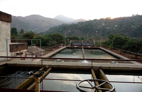 Station de traitement de l’eau à Uvira, Sud-Kivu, RDC