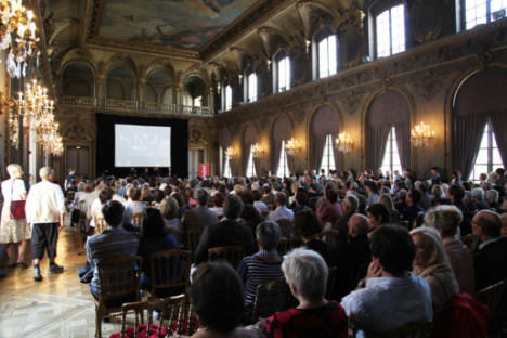 Grand salon de l'Hôtel de Ville de Nancy - Remise du Prix du Livre