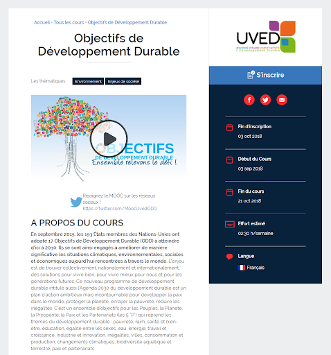Plus de 13 000 apprenants au MOOC sur les ODD