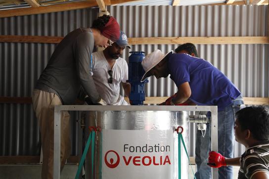 Mission Veoliaforce au Bangladesh, avec l'IOM, de Romain Verchère et Melvin Radlo, autour du Saniforce Solar
