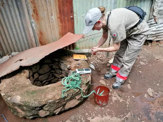Stéphanie Doualan, volontaire Veoliaforce en mission à Mayotte