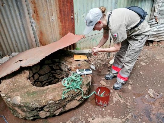 Stéphanie Doualan, volontaire Veoliaforce en mission à Mayotte