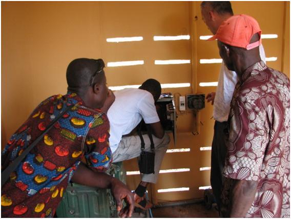 Improving pumping facilities in Allada in the south of the country