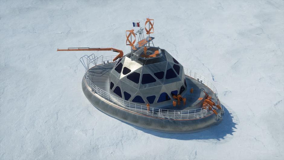 Tara Polar Station © Fondation Tara Ocean / Olivier Petit