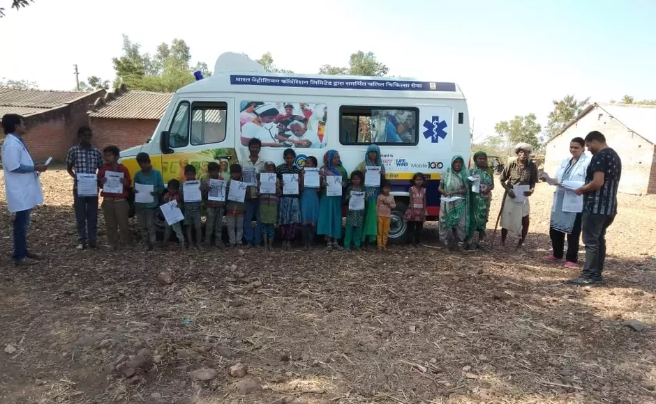 Unité médicale mobile de la Wockhardt Foundation, Inde