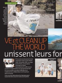 VE et CLEAN UP THE WORLD unissent leurs forces