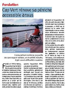 Cap Vert rénove sa péniche accessible à tous