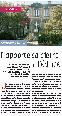 Xavier Tersen : Il apporte sa pierre à l’édifice